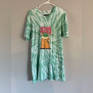 Star Wars Her Universe Grogu/Baby Yoda tshirt dress with pockets!